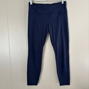 Athleta Salutation/Elation High Rise Leggings Navy Nylon Lycra – Women’s Size M